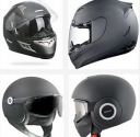 Différents modèles de casque de moto