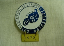 medaille concentration moto 1972 villeneuve