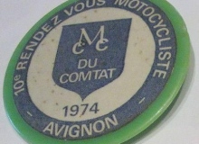 avignon medaille concentration moto 1974