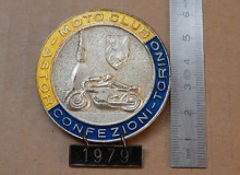 torino medaille concentration moto 1974