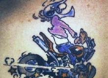 tatouage motard freine