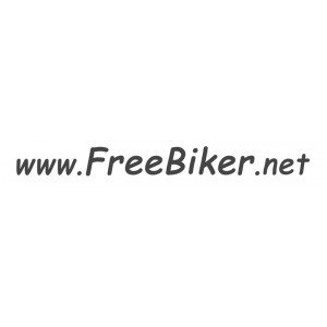 Autocollant FreeBiker.net noir 30cm