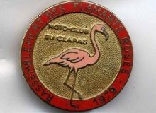 FLAMANTS ROSES medaille concentration moto 1979