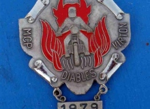 diables medaille concentration moto 1979