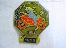 licorne medaille concentration moto 1985